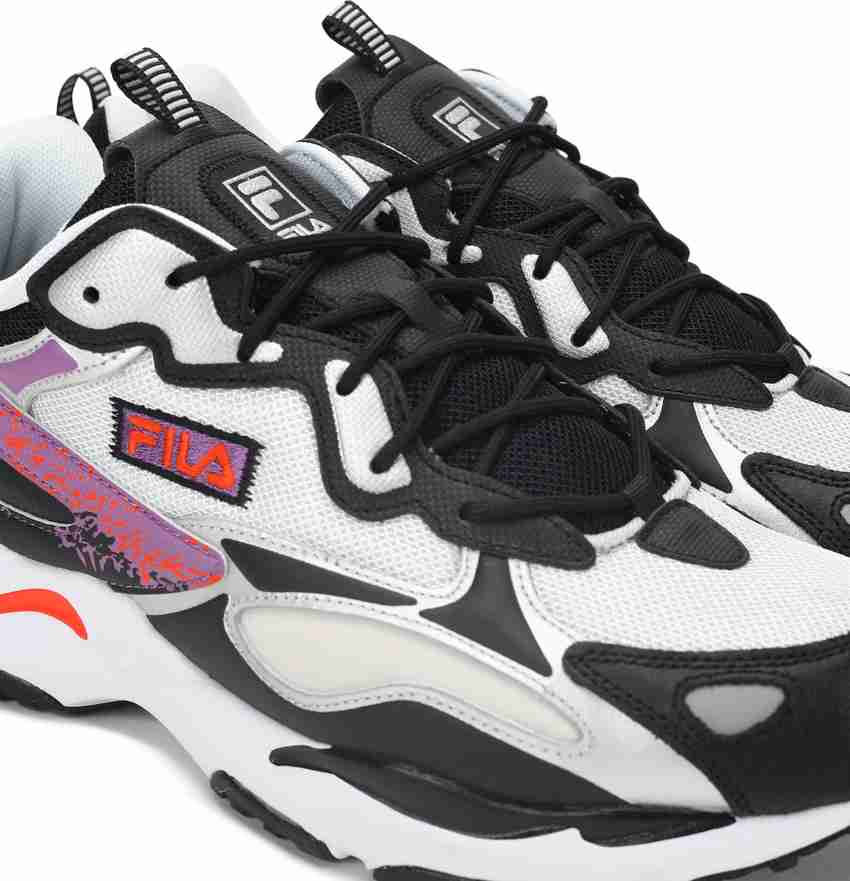 Fila ray black and white online