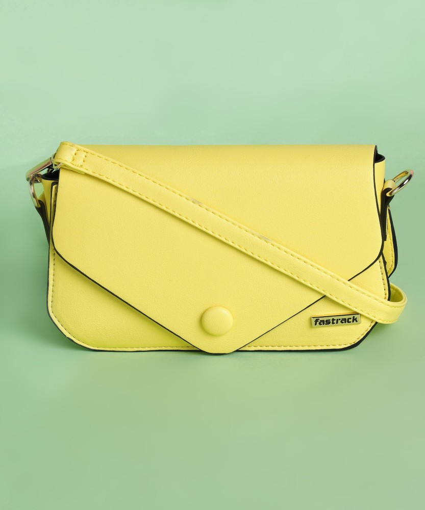 Fastrack Yellow Sling Bag A3047PYL01 Yellow Price in India