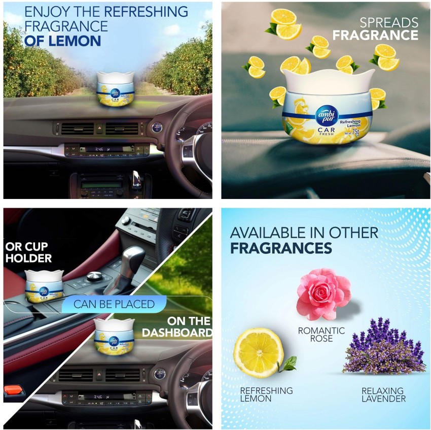 Ambi Pur Car Freshener Gel - Refreshing Lemon – Car Freshner
