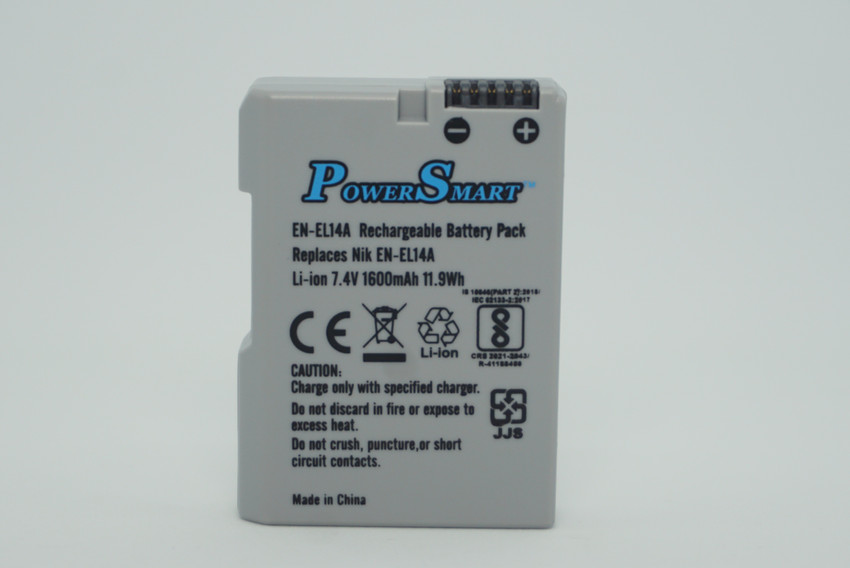 Power Smart EN EL14A Rechargeable Pack Compatible with Nikon