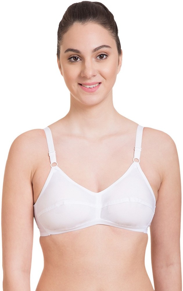 Buy La Belle's White Pure Cotton Bra for Hot and Humid Indian Weather at
