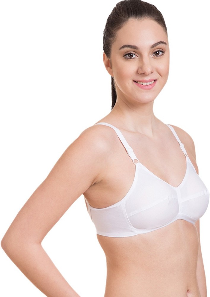 Buy online White Solid Full Coverage Non Padded Bra from lingerie for Women  by Missvalentine for ₹399 at 22% off