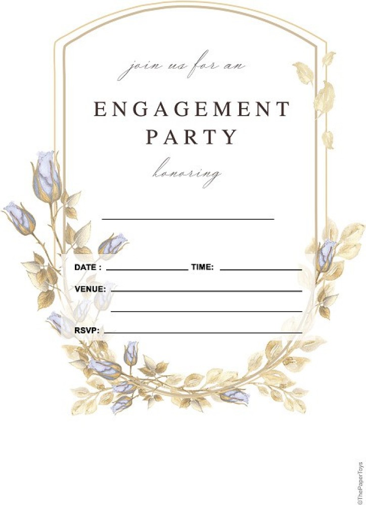 blank engagement invitation cards
