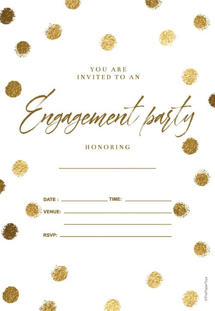 blank engagement invitation cards