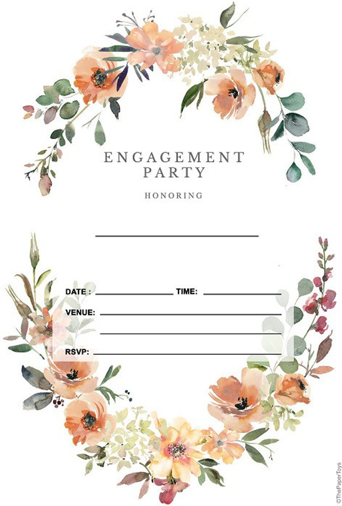 Engagement invitation outlet