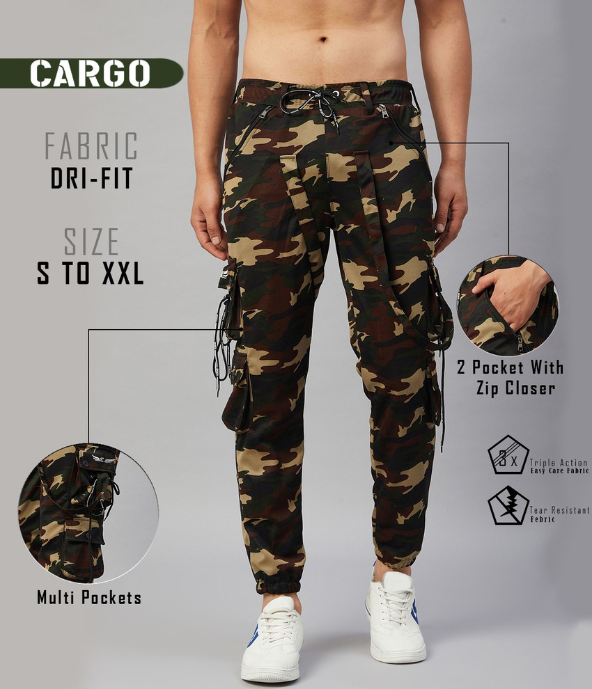 Chrome Coral Solid Men Green Track Pants Buy Chrome Coral