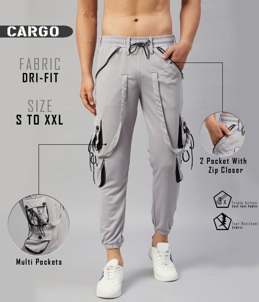 Chrome & Coral Solid Men Grey Track Pants - Buy Chrome & Coral Solid Men  Grey Track Pants Online at Best Prices in India | Flipkart.com