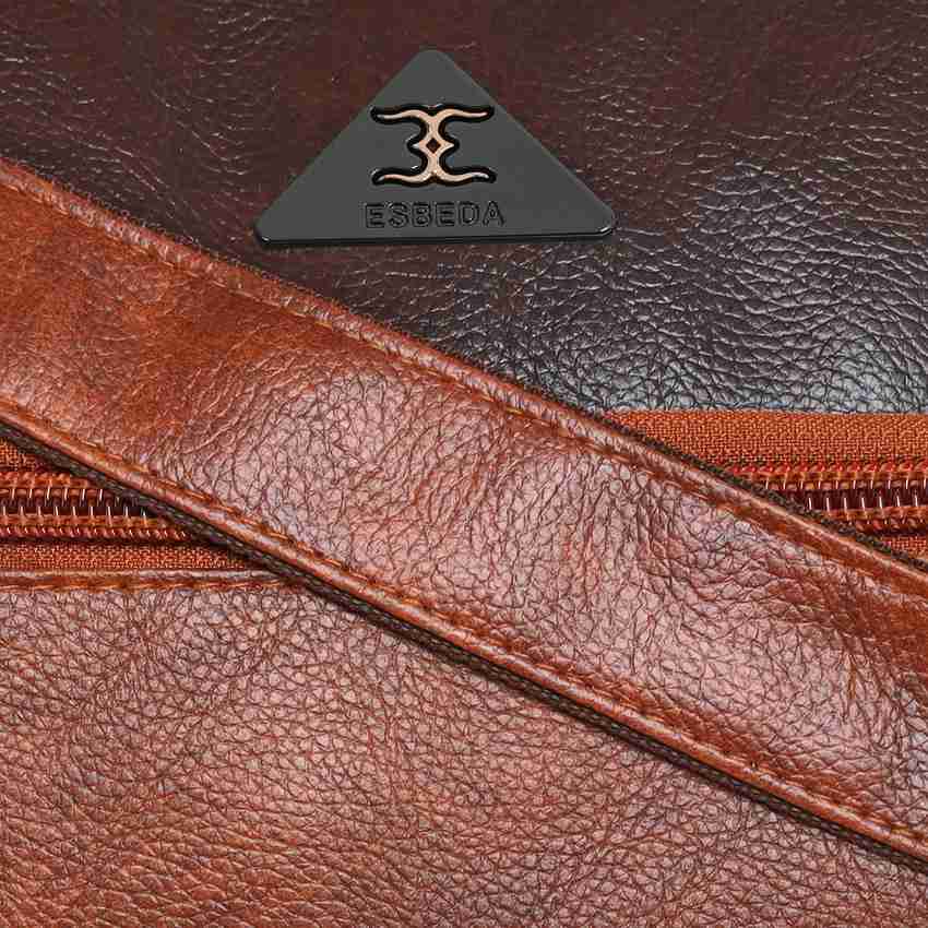ESBEDA Travel Duffle Bag weekeder Duffel Without Wheels Tan Brown Price in India Flipkart
