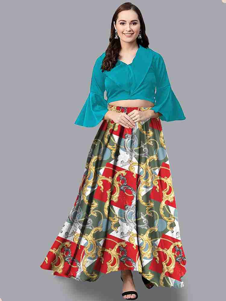 Long skirt 2024 and top flipkart