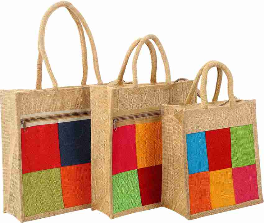 SB Printed Eco friendly Jute Bag Pack of 3 SB200P3 Pack of 3 Grocery Bags Price in India Buy SB Printed Eco friendly Jute Bag Pack of 3 SB200P3 Pack of 3 Grocery