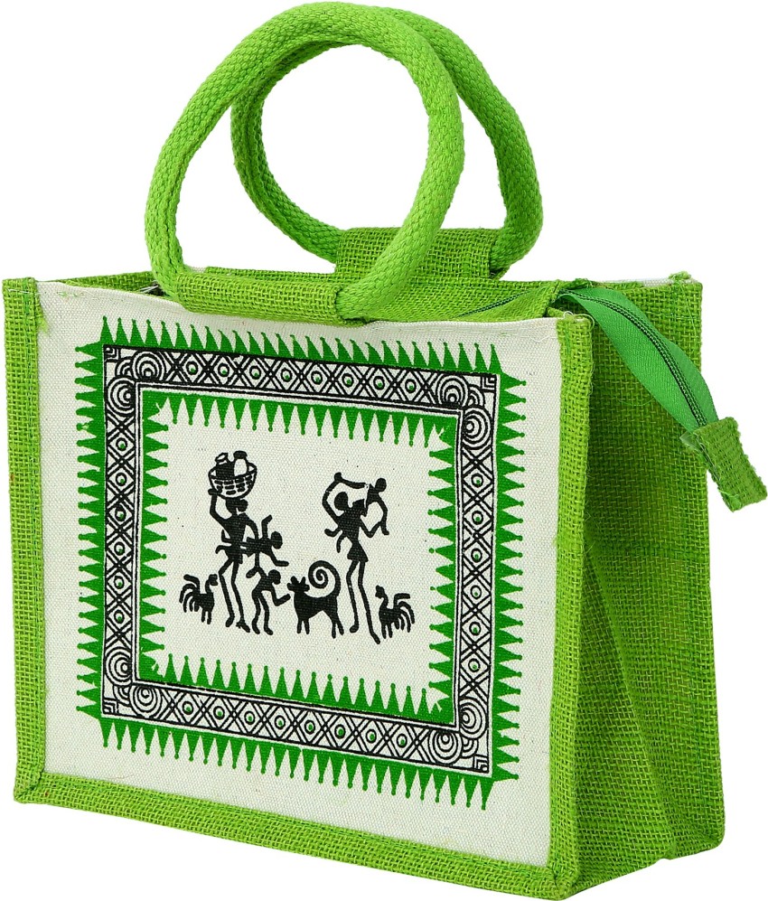 Inbag Jute Bag (Adivasi) for Lunch Box, Go Green MultiPurpose Jute