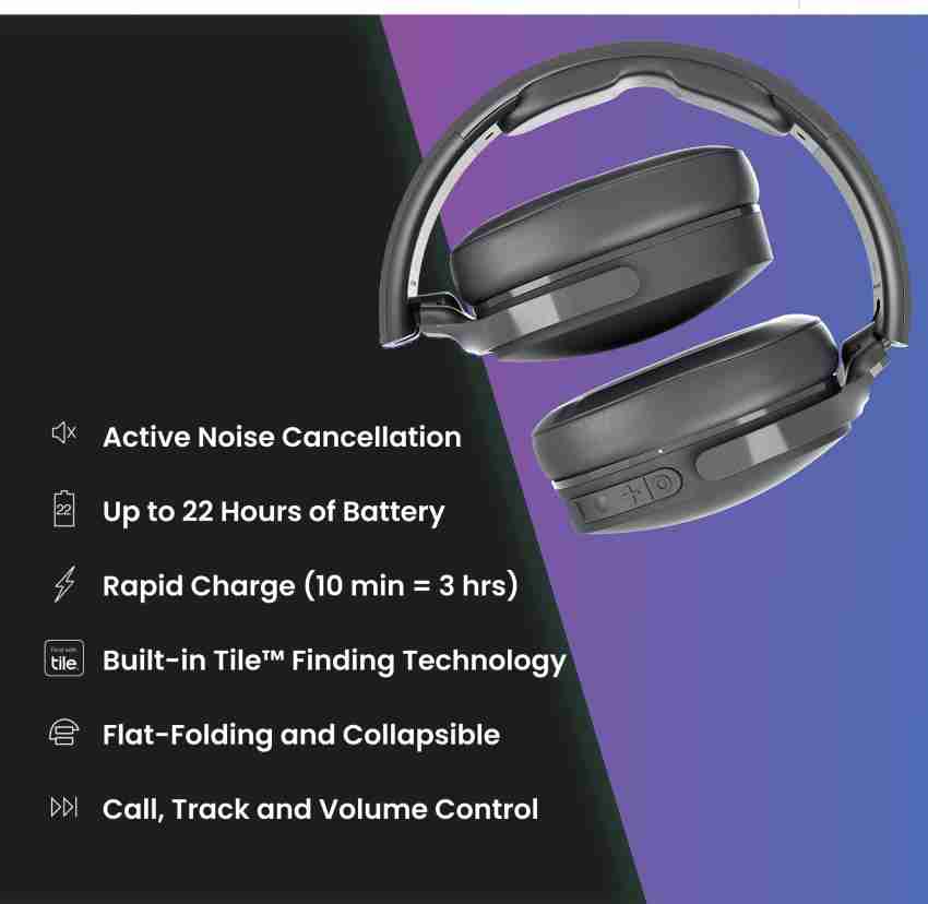 Skullcandy Hesh ANC Noise Cancelling Wireless Headphones 22 Hr Battery With Microphone Bluetooth Headset