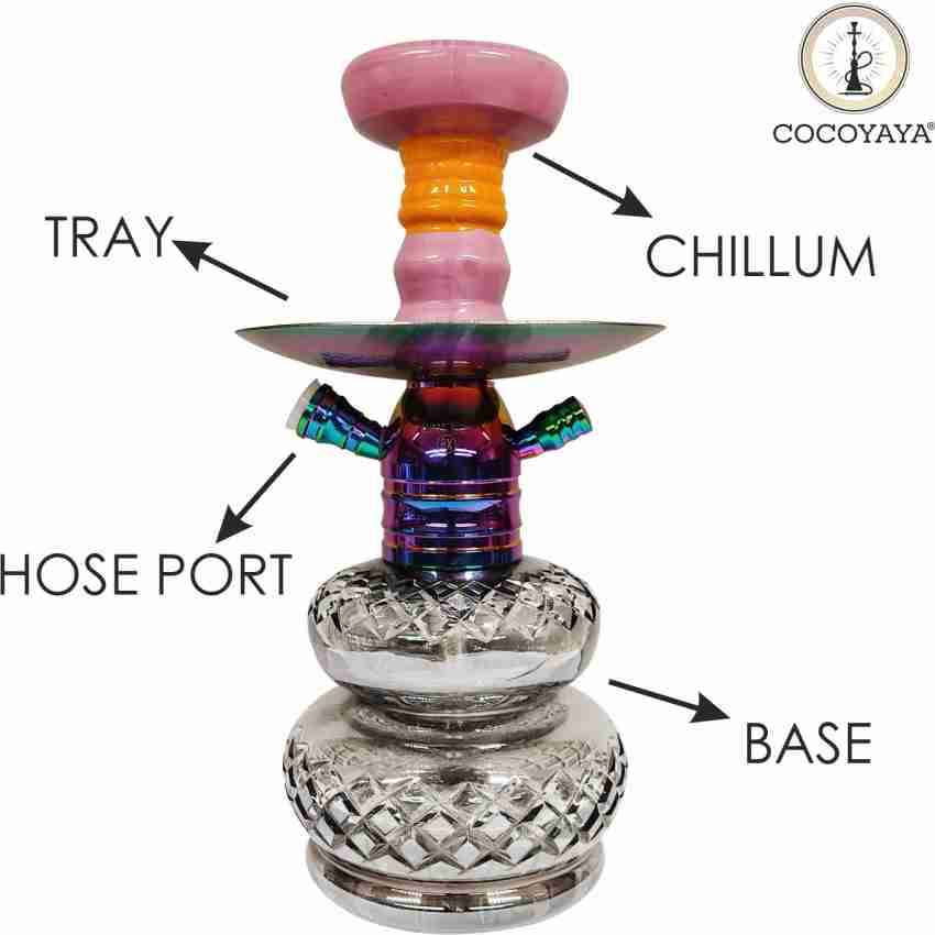 Up To 69% Off on 2 Hose HOT COLOR Hookah Glass