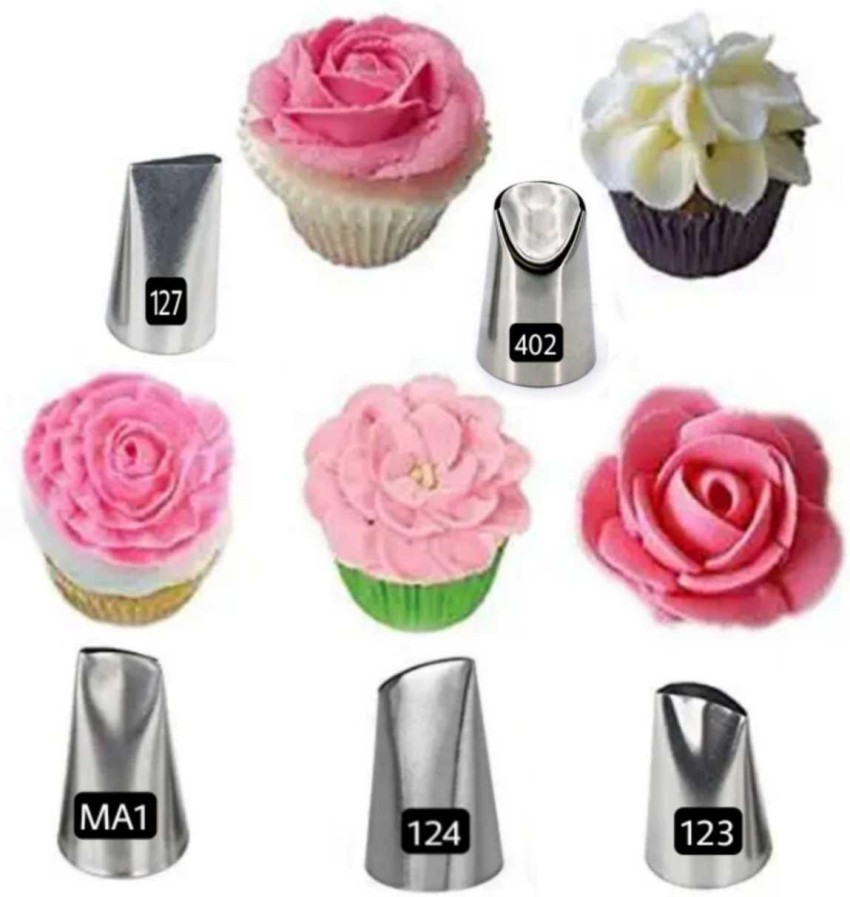 127D Large Size Flower Petal Icing Nozzle Stainless Steel – Bake House -  The Baking Treasure