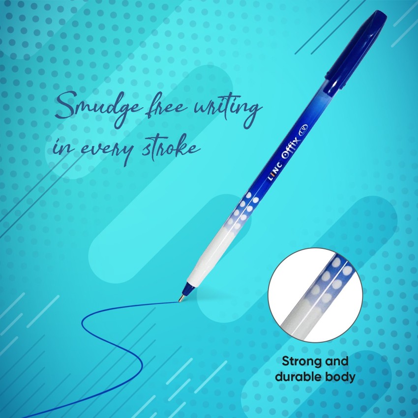 Linc Offix WBF Ball Pens Jar, 1.0 mm,Blue Ball Pen - Buy Linc Offix WBF  Ball Pens Jar, 1.0 mm,Blue Ball Pen - Ball Pen Online at Best Prices in  India Only