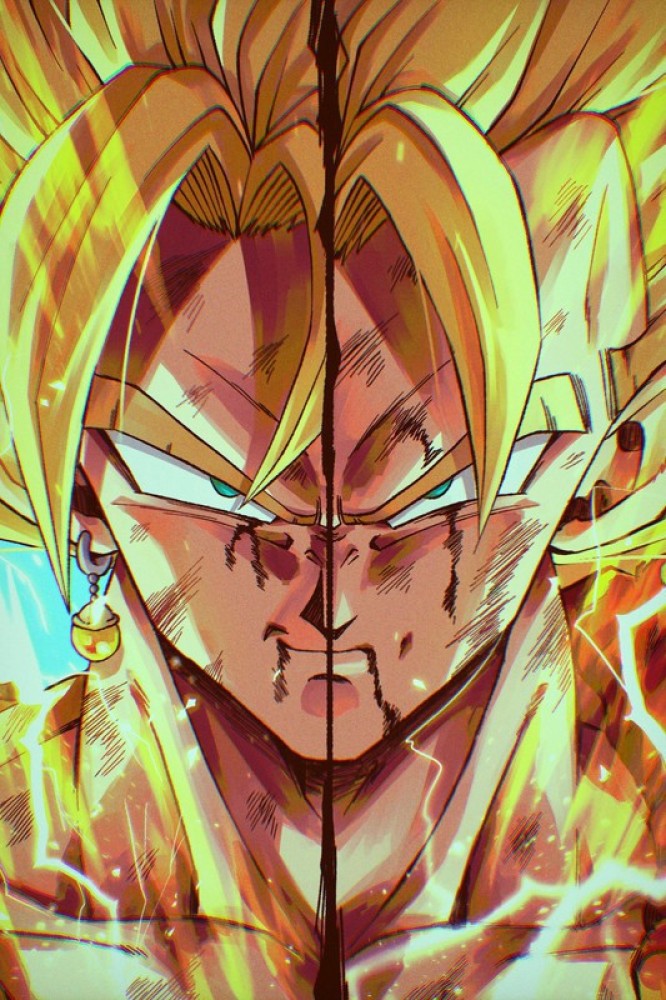 Kundan Store - Goku Super Saiyan God Anime Series HD Wall Poster