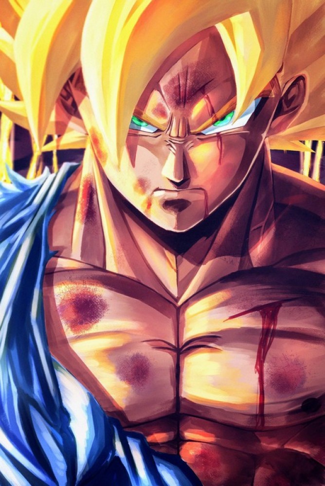 Goku Dragon Ball Z Hd Matte Finish Poster Paper Print - Animation