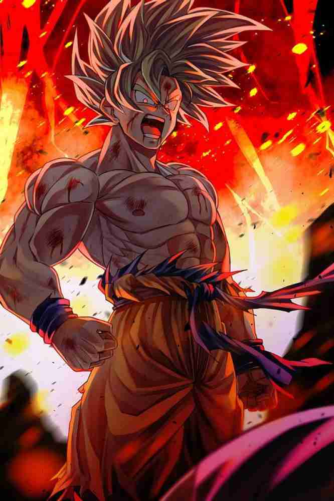 REDCLOUD Goku ultra instinct wall poster for room for Dragon ball