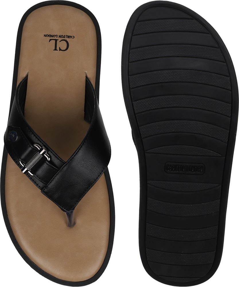 Buy Black Flip Flop & Slippers for Men by Carlton London Online