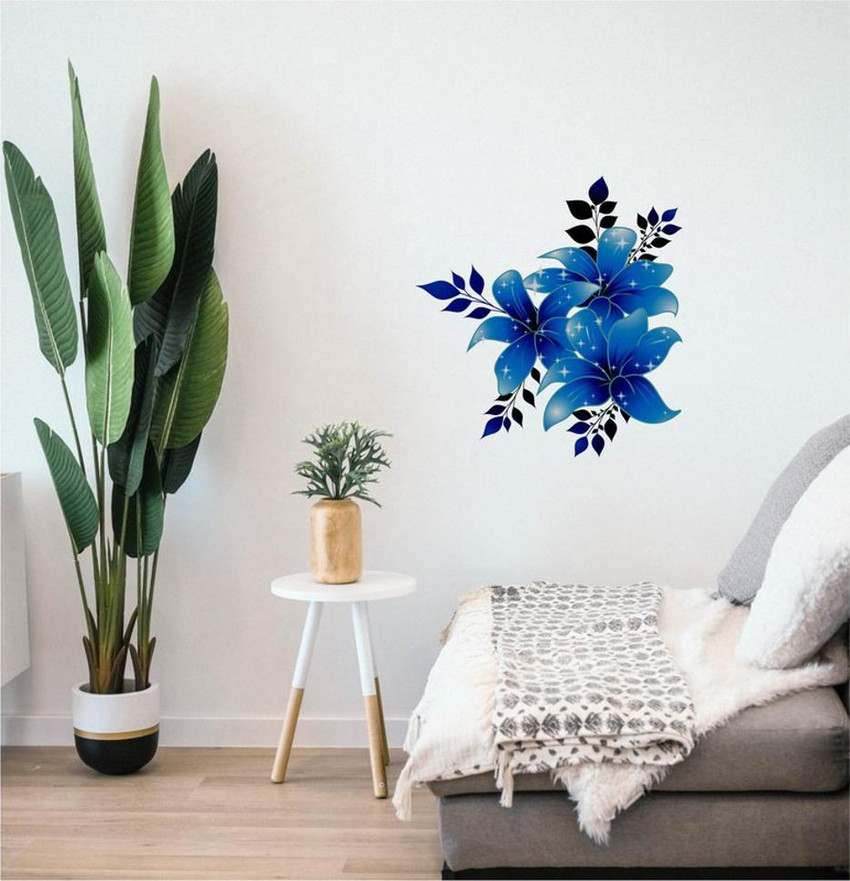 Floral wall shop stickers