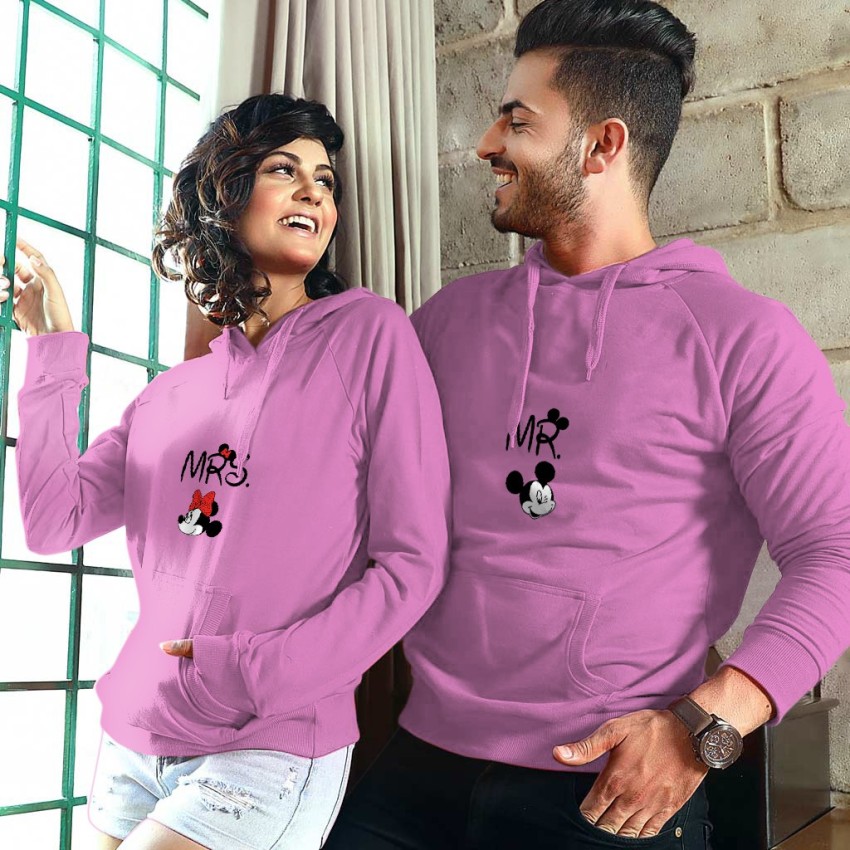 OCEANX INTERNATIONAL Full Sleeve Graphic Print Couple Sweatshirt