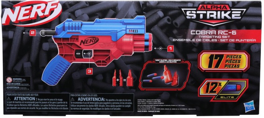 Nerf Alpha Strike Boa RC-6 Blaster with 6-Dart Rotating Drum -- Fire 6  Darts in a Row -- Includes 6 Nerf Elite Darts - Nerf