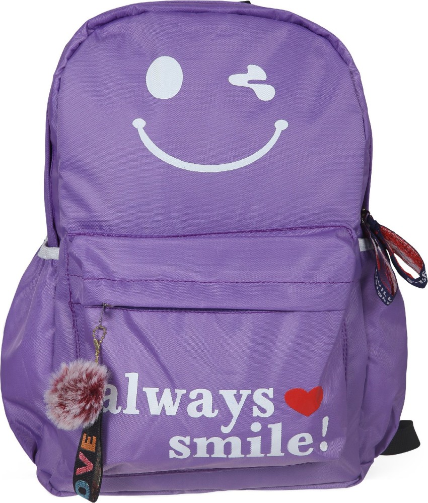 POLO CLASS Satin Light Weight School BackPack 21 L Backpack Purple