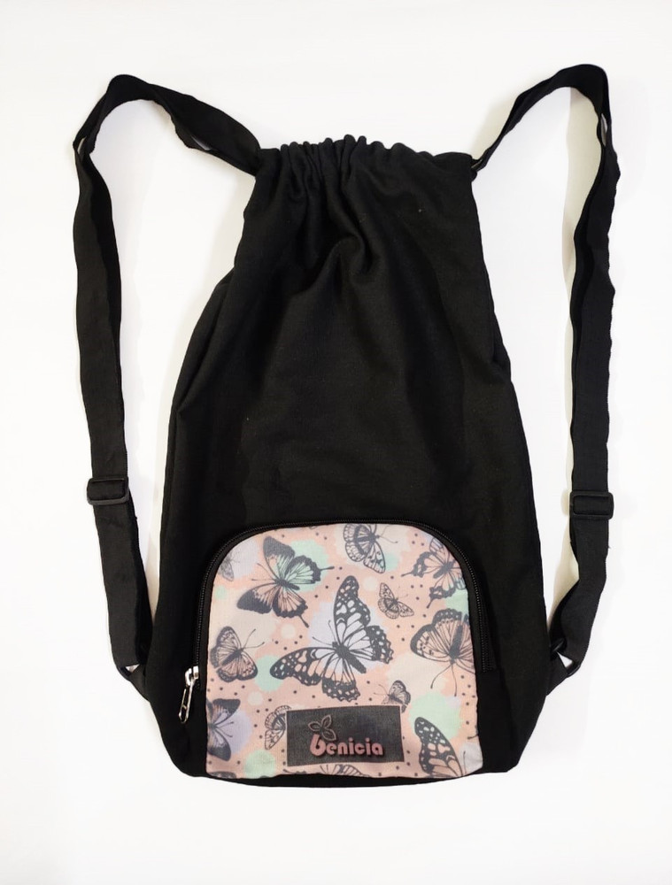 Benicia Butterflies Print Cotton Canvas Tution Backpack Exam Bag For Boys Girls 15 L Backpack Pink Price in India Flipkart