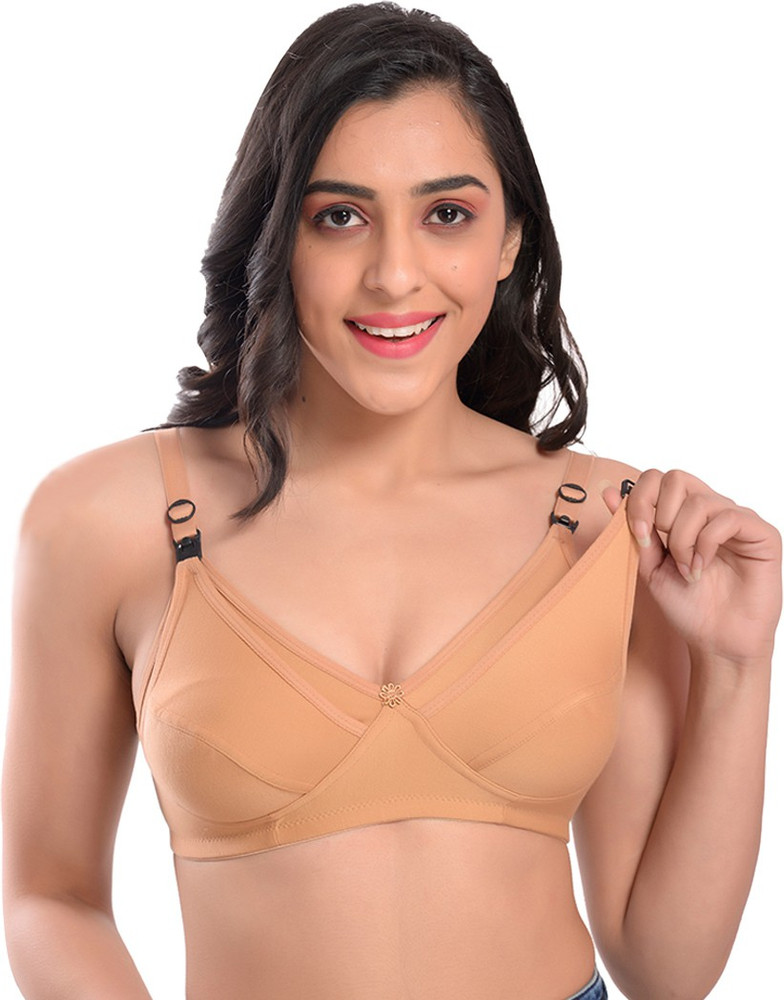 Femzy Super Soft & Comfortable Feeding Bra Women Maternity/Nursing Non  Padded Bra - Buy Femzy Super Soft & Comfortable Feeding Bra Women  Maternity/Nursing Non Padded Bra Online at Best Prices in India