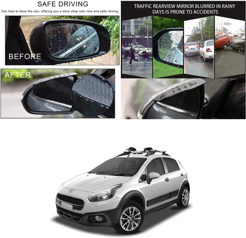 Side mirror clearance rain visor