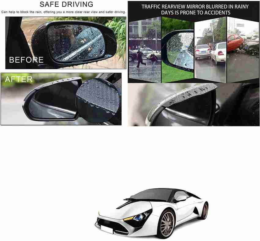Side mirror rain visor sale