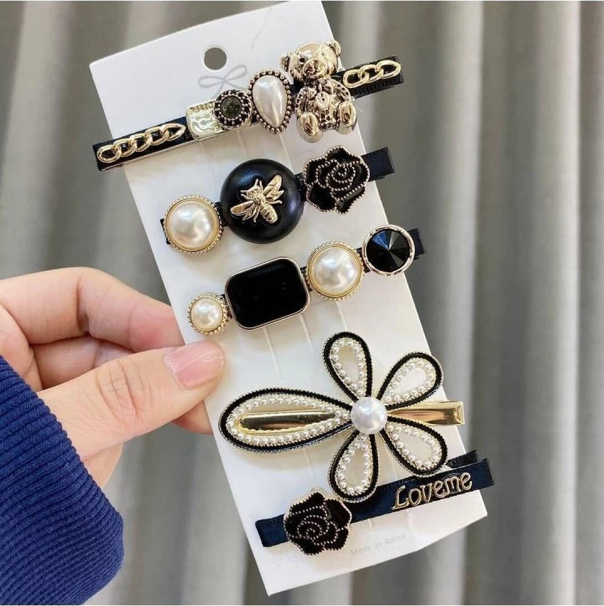 SHASHI 6PCS Hair Clips Set Metal Hair Barrettes Pearl Hair Clips Hair Clip Price in India Buy SHASHI 6PCS Hair Clips Set Metal Hair Barrettes Pearl Hair Clips Hair Clip online