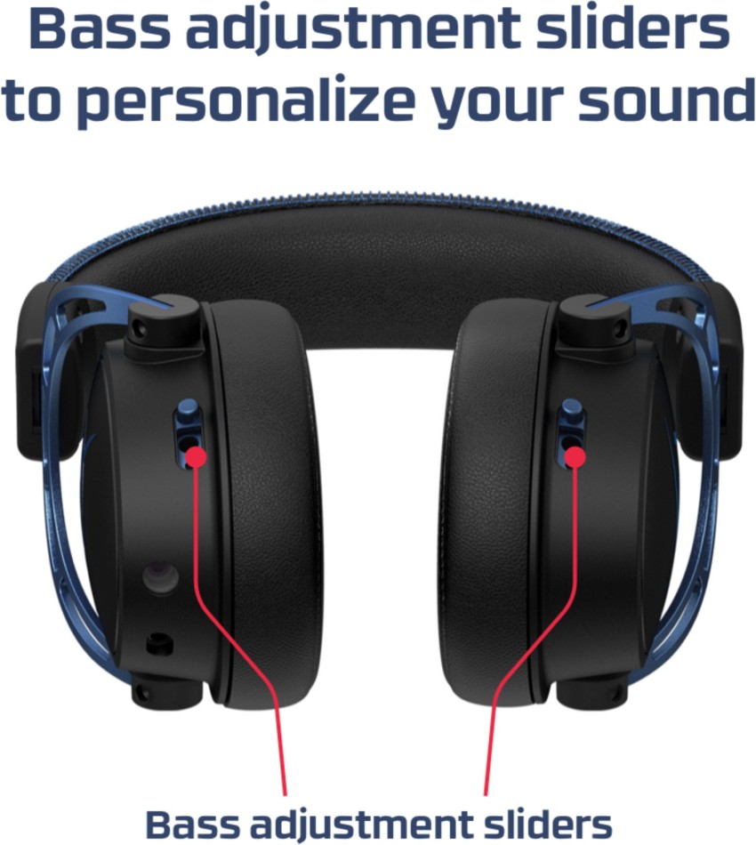 HyperX Cloud Alpha S 7.1 Surround Sound Bass and Adjustment Slider