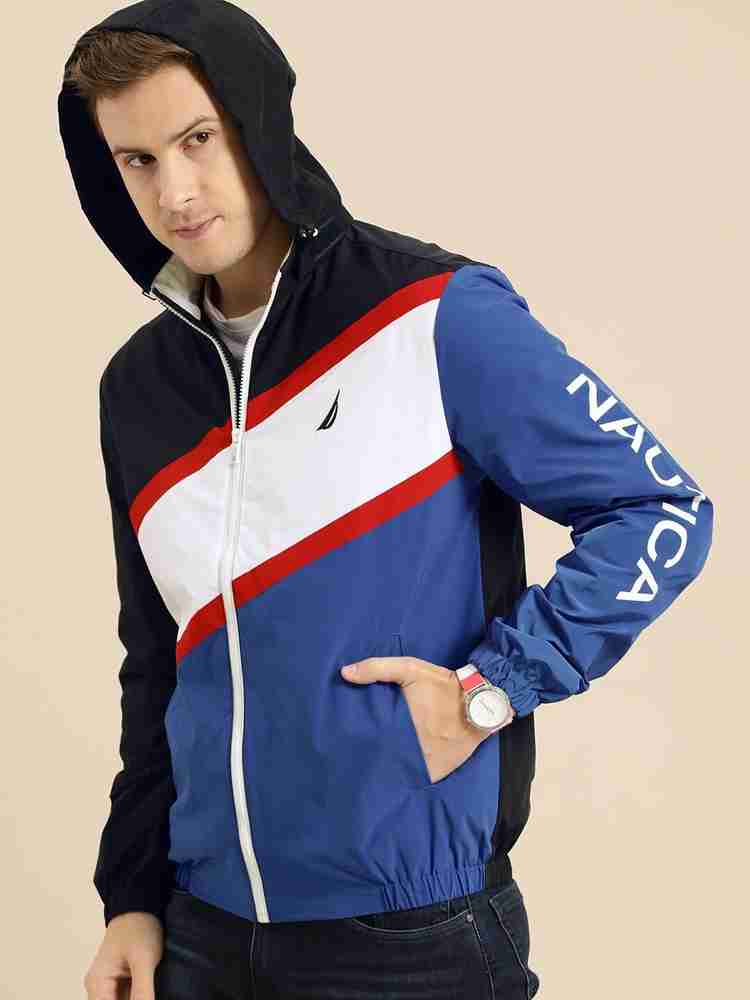 Nautica red white and blue jacket hot sale