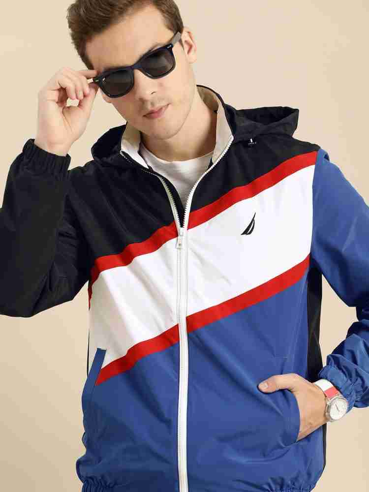 Red white and hot sale blue nautica jacket