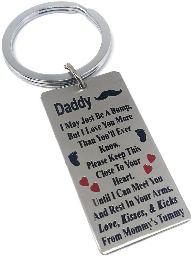 Aura Cute Gift Keyring Keychain For New Dad Daddy Father Papa Bike