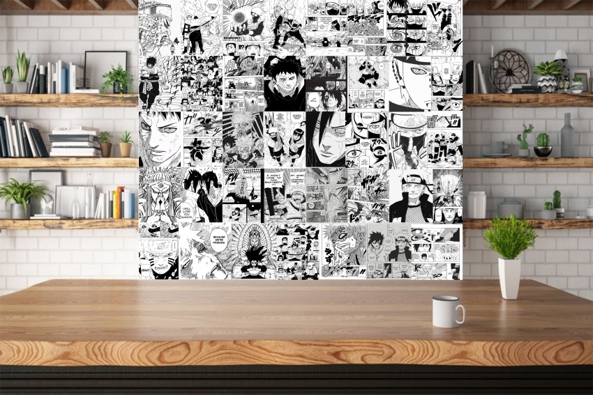 VEENSHI set of 40 naruto color manga wall poster A4 size (11.9x8.3 inch)  anime posters