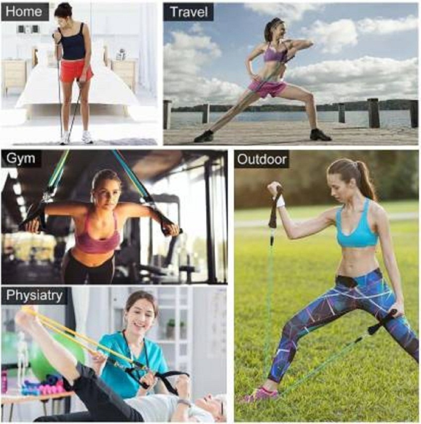 YIXTY Resistance Bands Set for Exercise, Stretching, and Workout Toning  Tube Resistance Tube - Buy YIXTY Resistance Bands Set for Exercise,  Stretching, and Workout Toning Tube Resistance Tube Online at Best Prices