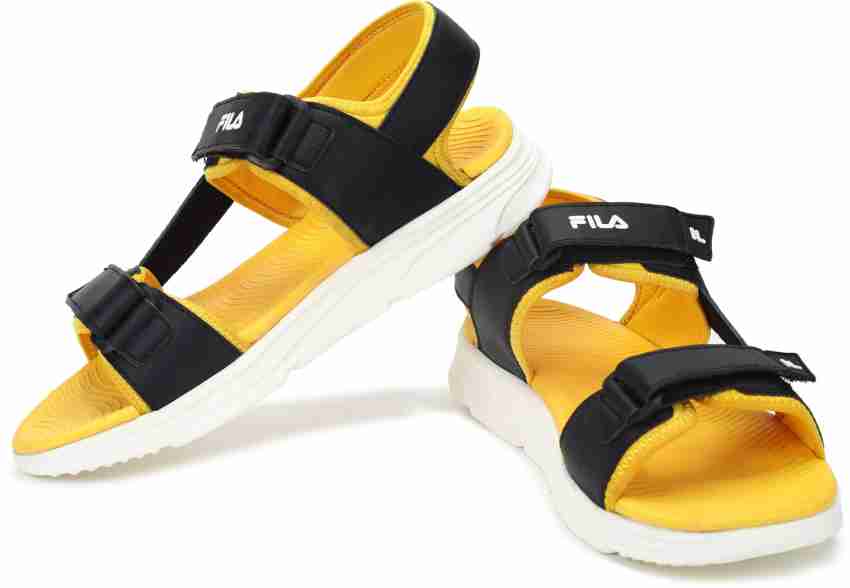 Fila sandals store mens yellow