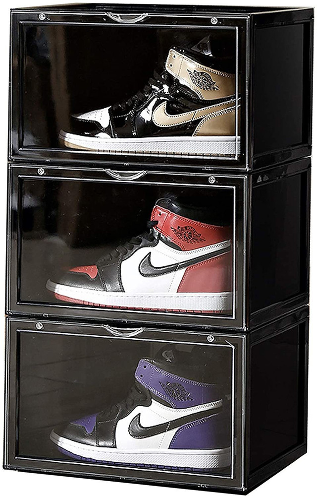 Clear plastic discount shoe rack