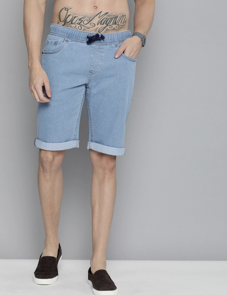 Mens urban jean shorts top