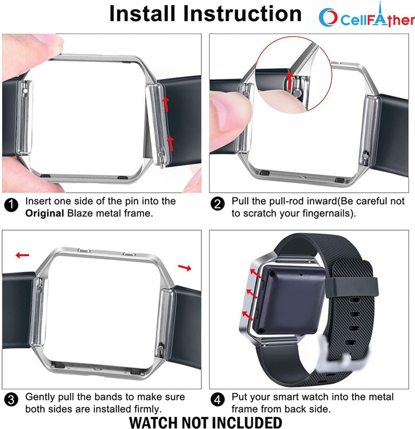 CellFAther Watch Band Replacement Wristband Strap For Fitbit Blaze Large Smart Watch Strap Price in India Buy CellFAther Watch Band Replacement Wristband Strap For Fitbit Blaze Large Smart Watch Strap...