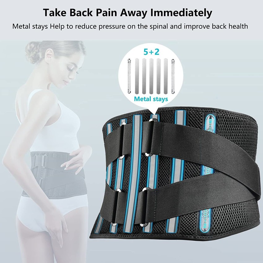 Back Brace for Lower Back Pain Relief with 8 Stays, Soft Breathable Mesh  Back Support Belt for Men & Women for Work- Lumbar Support Belt for  Sciatica