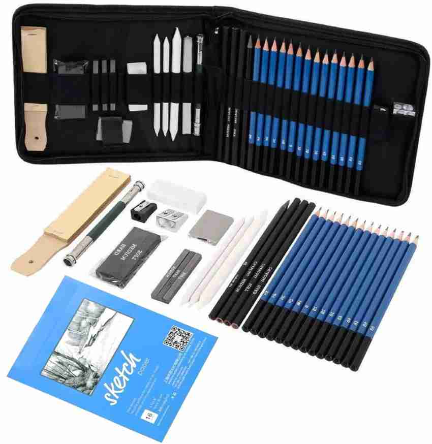 Black Wooden Pencil 35 Pc Sketching Kit Drawing Pencils for Artists,  Packaging Type: Packet at Rs 578/piece in Faridabad