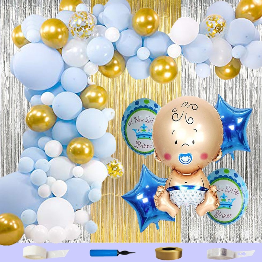 Curling Balloon ribbon For Boys Birthday Party New Born Boy Baby Shower  ribbon
