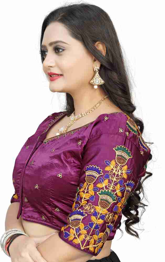 Buy SCUBE DESIGNS Cotton Silk All Over embrodered Round Neck Full