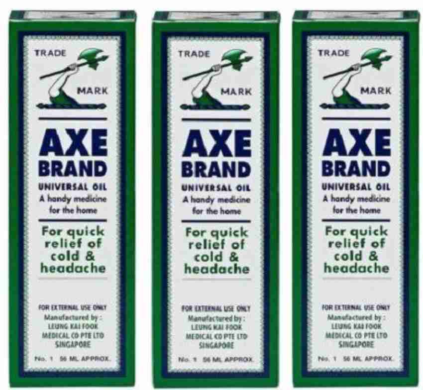 Axe Brand Universal Oil | Quick Fast Relief Cold and Headache 3, 5, 10, 56ml
