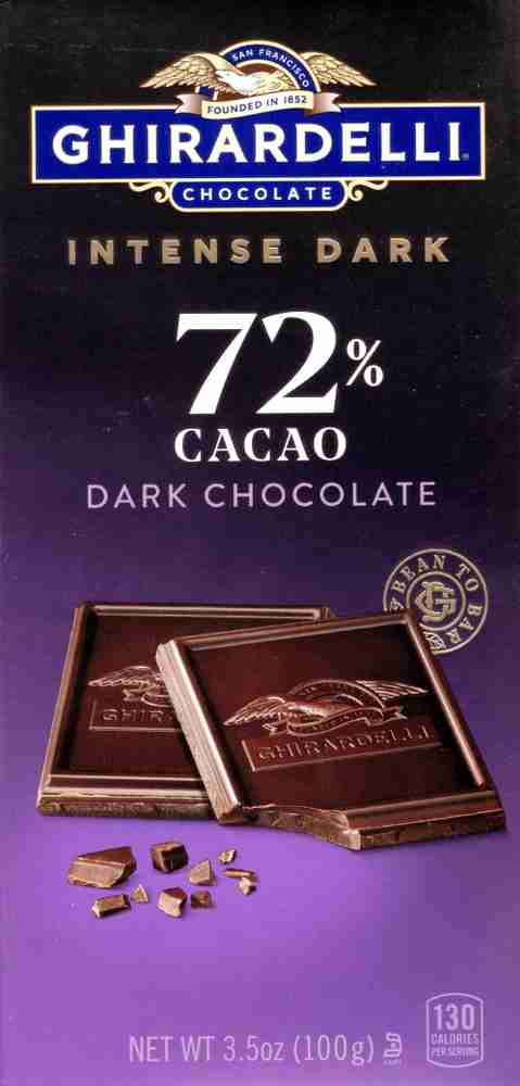 Ghirardelli DARK 72 DARK IMPORTED MADE IN USA Bars Price in India Buy Ghirardelli DARK 72 DARK IMPORTED MADE IN USA Bars online at Flipkart