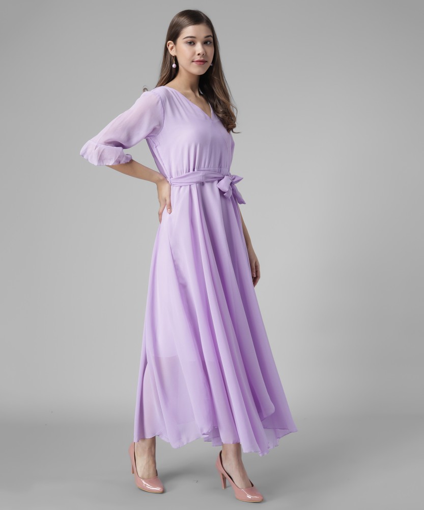 Lavender Chiffon Dress