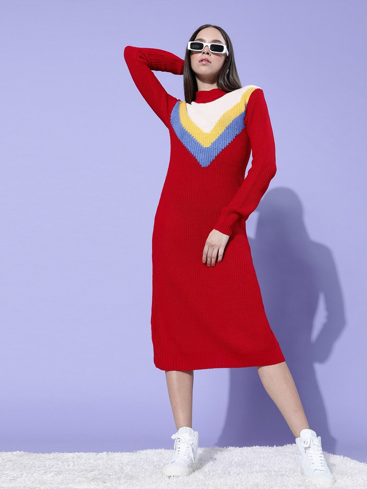 Sweater red dress online